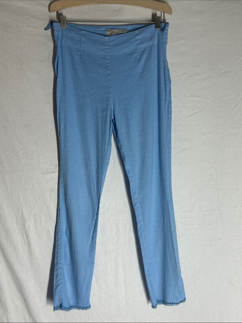 HaSky Blue Skinny Pants with Scallop Hem